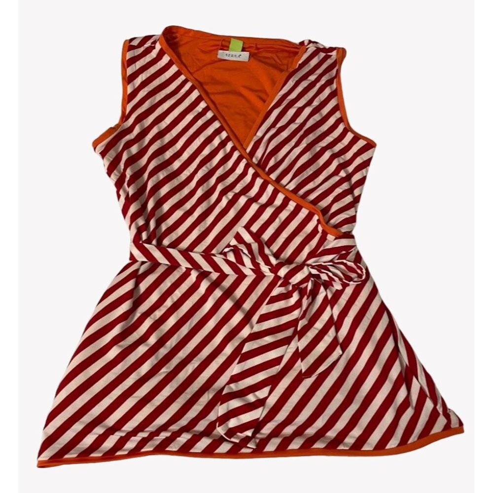 New Serra Ladies Multi-Wear Wrap Top REVERSIBLE Sleeveless Size Medium